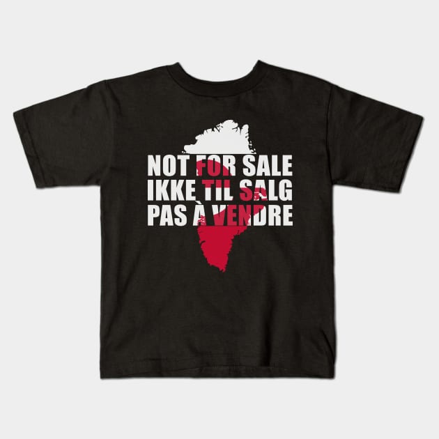 Greenland not for sale Kids T-Shirt by mohazain